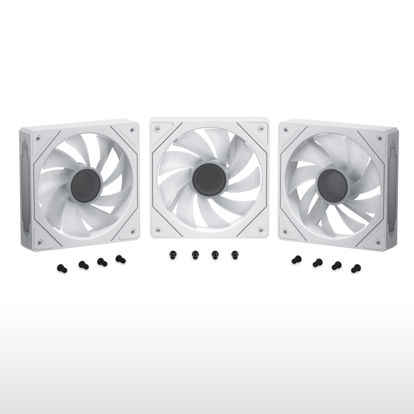 3 Pack120mm PC Case Fans ARGB CPU Fan 5V 3PIN Case Cooler Fan 800-1800RPM 4Pin PWM Quiet Case Fans
