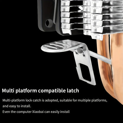 TISHRIC CPU Processor Cooler Cooling Fan RGB 3Pin PWM 2 Heat Pipes CPU Cooler Radiator PC Fan For Intel 1200 1150 1151 1155 1700 AM3 AM4.